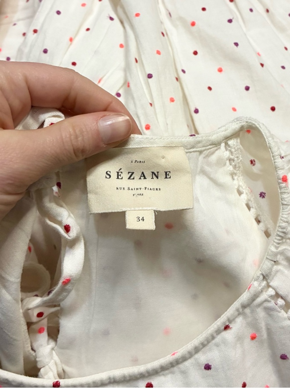 Sezane Grace Embroidered Linen Dress - Picture 9 of 10